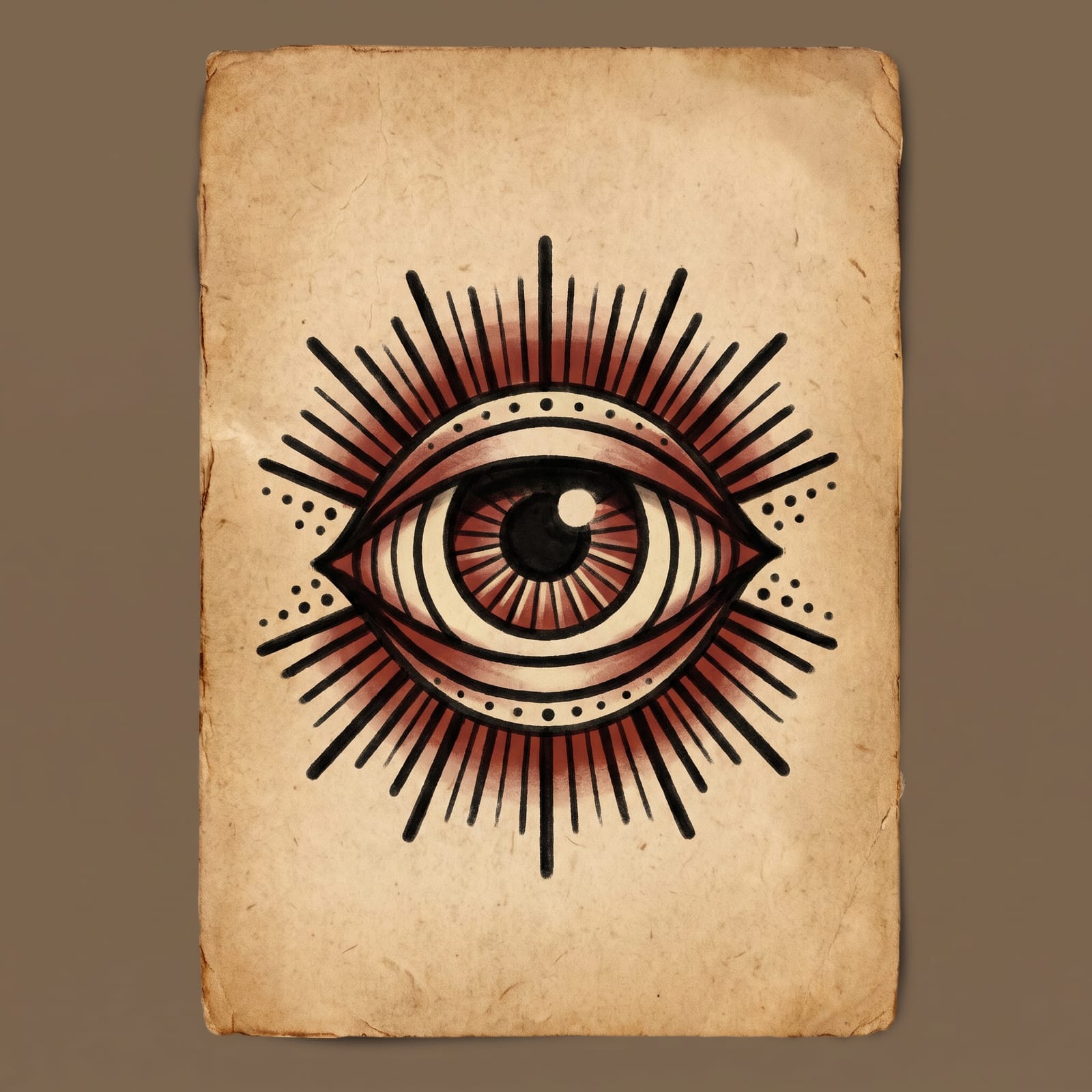 Tattoo flash of an eye
