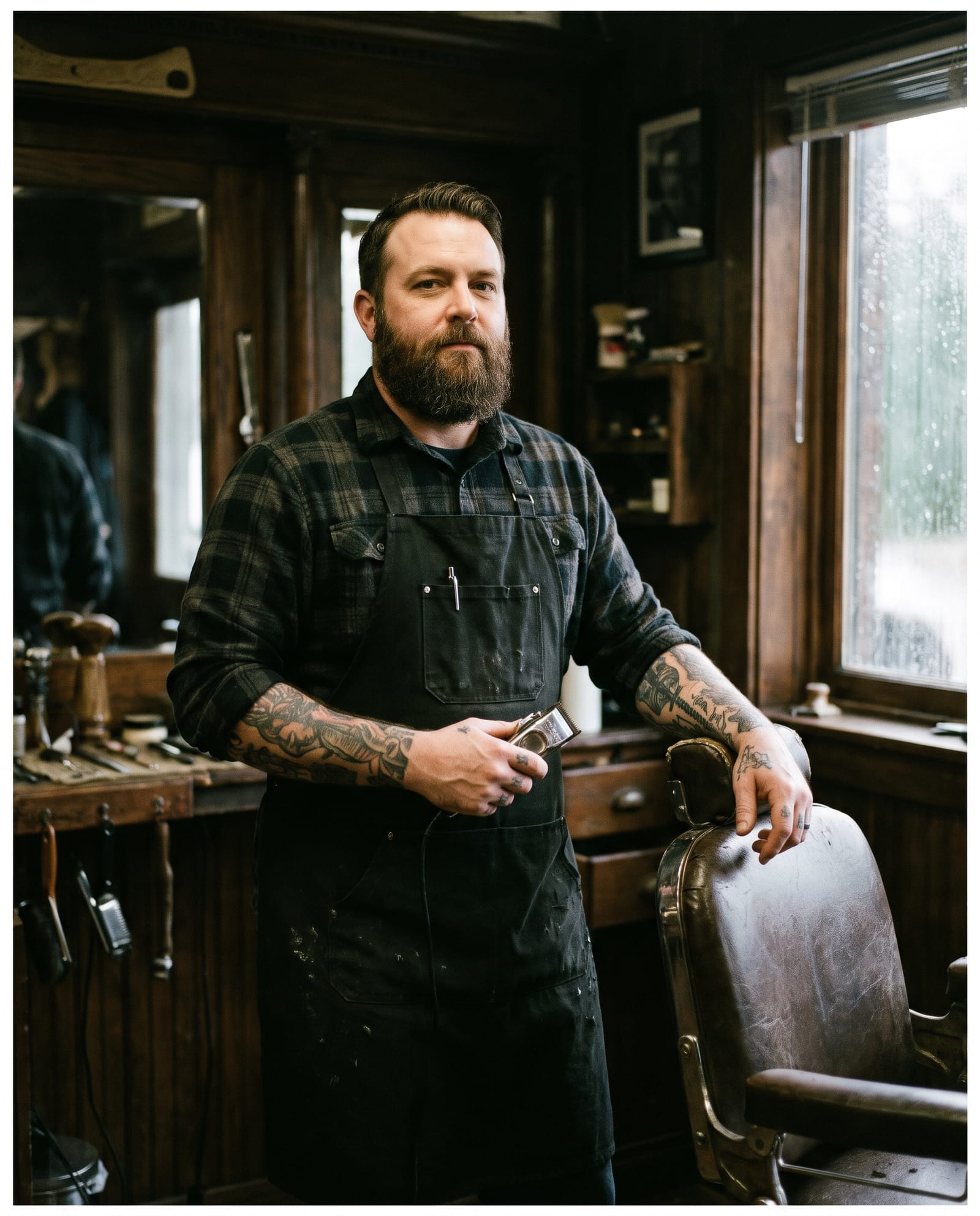 Marco, a barber who specializes in fades and tapers